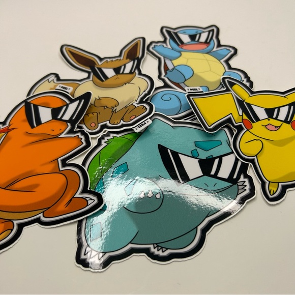 Custom Pokemon stickers squirtle squad theme - Picture 5 of 6